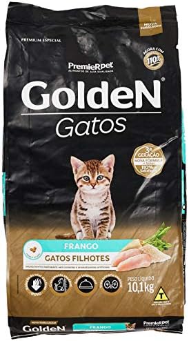 Ração Golden Gatos Filhotes Sabor Frango - 10,1kg Premier Pet Filhotes