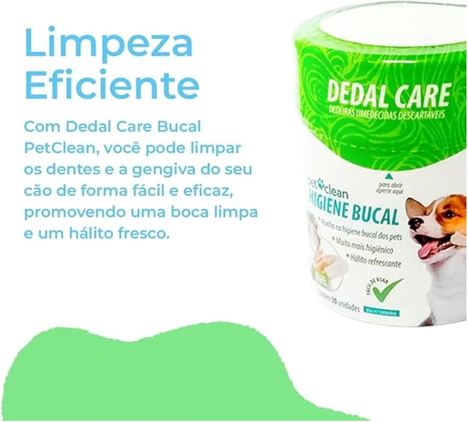 Dedal Care Bucal Pet Clean 30 Unidades