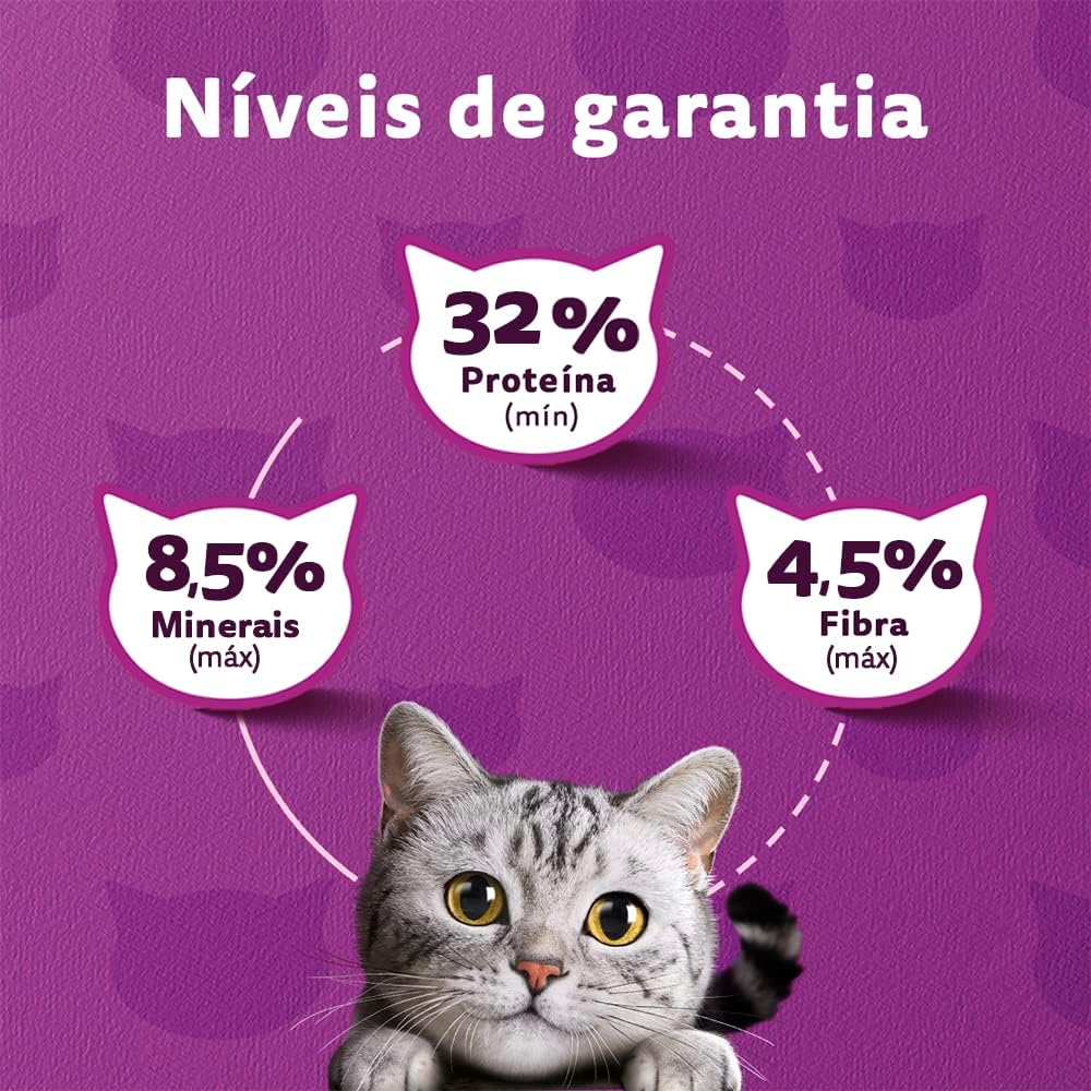 WHISKAS Ração Carne Gatos Adultos Castrados 2,7 kg