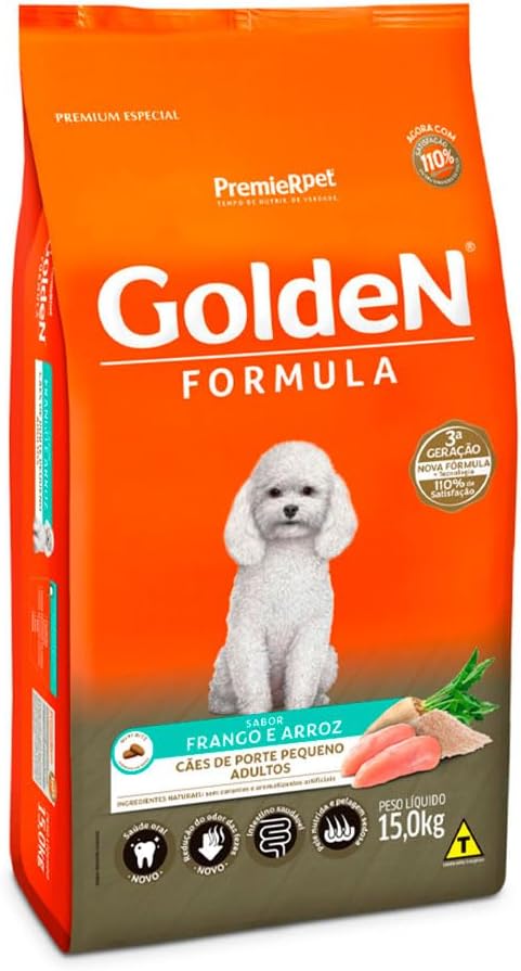 Ração Golden Fórmula Cachorro Ad Mini Bits Frango/Arroz 15kg