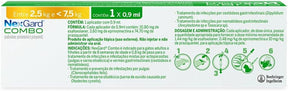 Nexgard COMBO Antipulgas e Sarna e Vermífugo para Gatos de 2,5kg a 7,5 kg - 1 aplicador