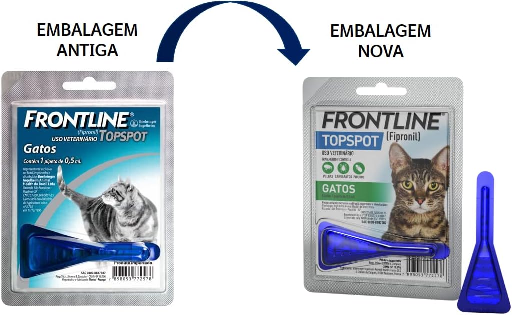 Frontline Antipulgas E Carrapatos Topspot Para Gatos
