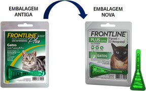 Frontline Antipulgas e Carrapatos Plus para Gatos, verde, Tamanho único