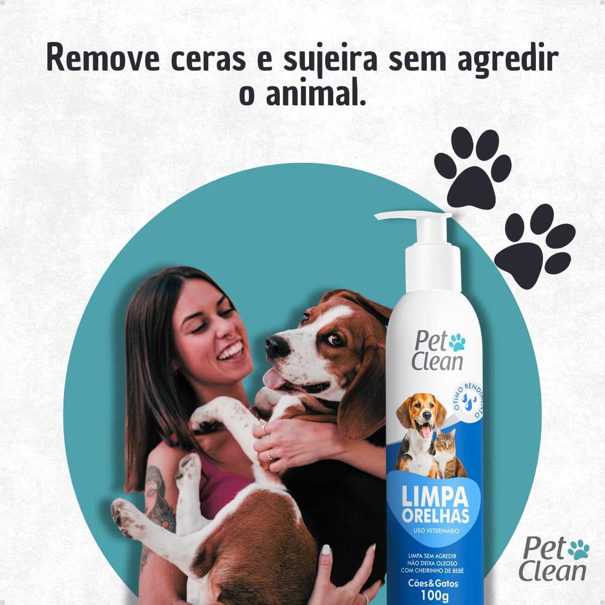 Limpador de orelhas Pet Clean - 100 ML