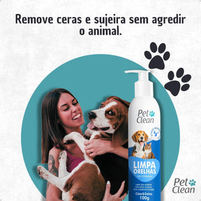 Limpador de orelhas Pet Clean - 100 ML