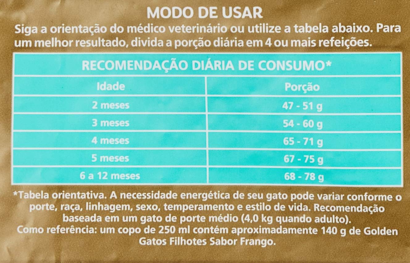 Ração Golden Gatos Filhotes Sabor Frango - 10,1kg Premier Pet Filhotes