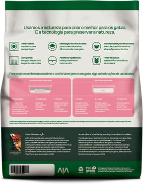 Viva Verde Areia Higiênica Biodegradável Para Gatos Grãos Mistos 4Kg
