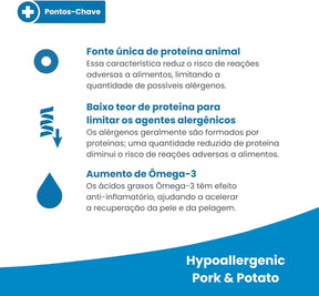 Vet Life Hypoallergenic Pork & Potato para Gatos Adultos de Todas as Raças 2Kg