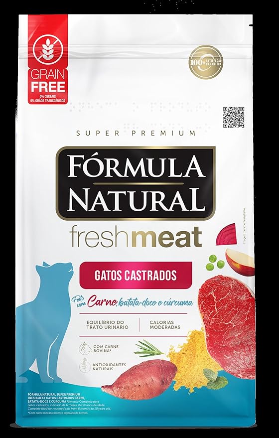 Fórmula Natural Ração Para Gatos Castrados Sabor Carne E Batata 1Kg Fresh Meat